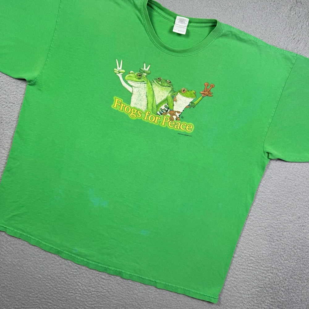 Vintage y2k frog for peace animal nature T-shirt